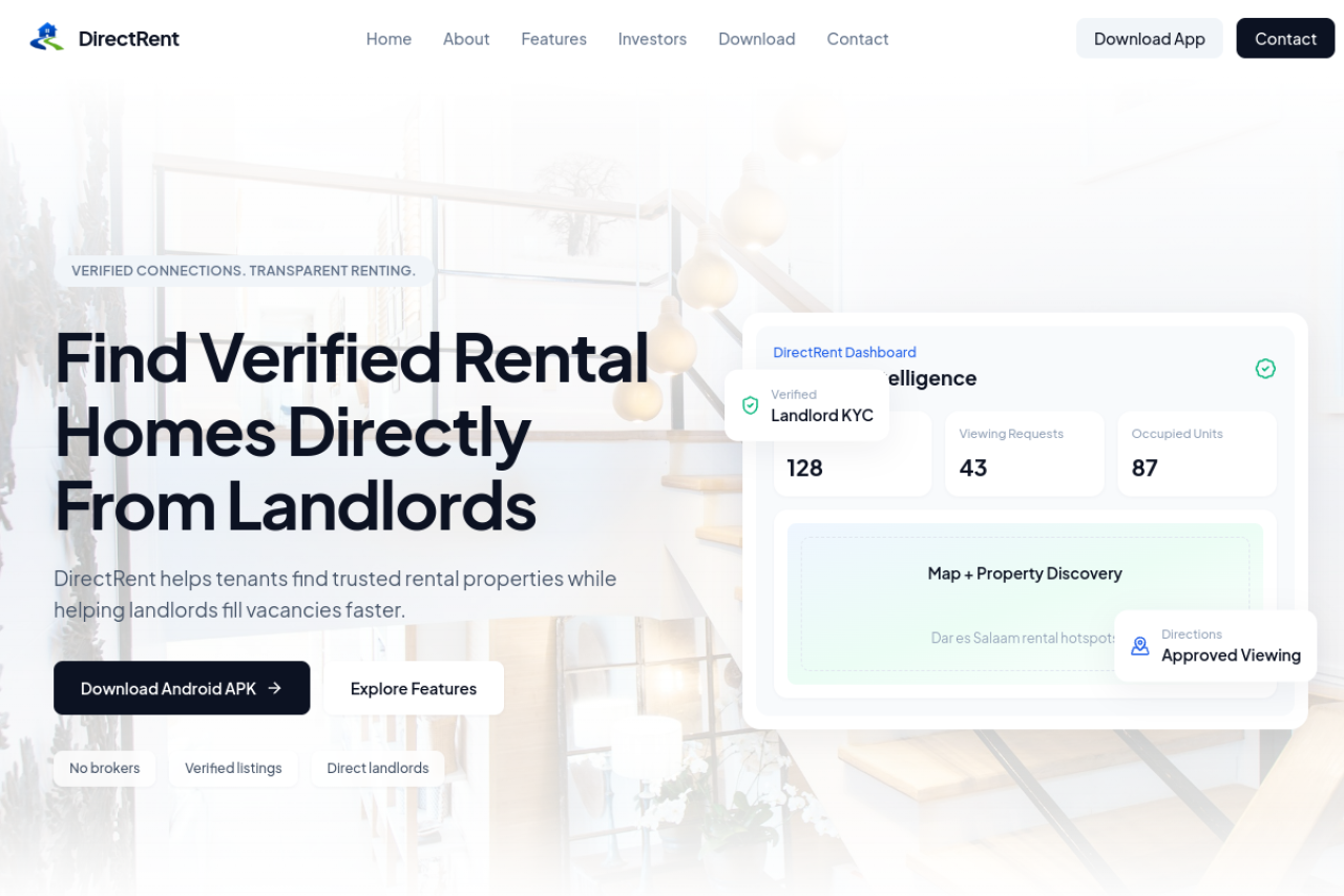 DirectRent, Verified rental homes directly from landlords