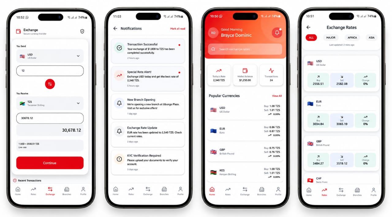 Bureau Exchange — Mobile currency exchange app